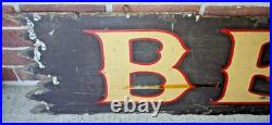 Vintage Large 5 ft Daniel Boone's Tavern Double Sided Wooden Sign