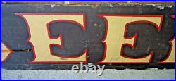 Vintage Large 5 ft Daniel Boone's Tavern Double Sided Wooden Sign