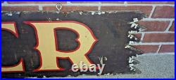 Vintage Large 5 ft Daniel Boone's Tavern Double Sided Wooden Sign