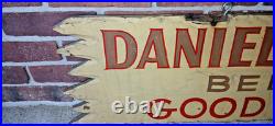 Vintage Large 5 ft Daniel Boone's Tavern Double Sided Wooden Sign