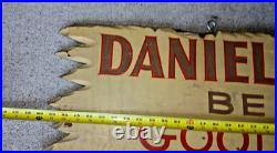 Vintage Large 5 ft Daniel Boone's Tavern Double Sided Wooden Sign