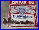 Vintage-Large-Budweiser-Advertising-Drive-In-Sign-Metal-Tin-Clydesdales-01-fxi