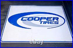 Vintage Large Cooper Tires Metal Sign