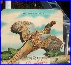 Vintage Leinenkugel Beer Brewery Flying Pheasant Wildlife Sign Chippewa Falls WI