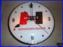 Vintage Lighted Pam clock Hurst Dealer clock