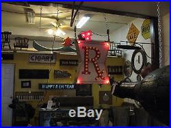 Vintage Lighted RX Pharmacy Trade Sign Shipping Available