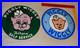 Vintage-Llot-Of-2-Piggly-Wiggly-Pig-Grocery-Store-11-3-4-Porcelain-Metal-Sign-01-an