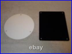 Vintage Lot 2 Diecut Porcelain Mobil Mobiloil & Gasoline Contains Lead Oil Sign
