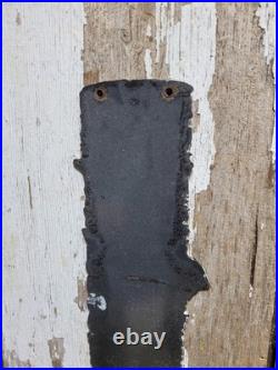 Vintage Lumber Porcelain Sign Old Logging Anchorage Alaska Sawmill Wood Timber