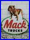 Vintage-Mack-Trucks-Porcelain-Sign-Bull-Dog-Trucker-Gas-Station-Oil-Service-01-rrx
