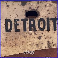 Vintage Made In Detroit By Idiots License Plate Metal