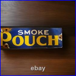 Vintage Mail Pouch Porcelain Sign Tobacco Smoke Chew Cigarettes Cigar Gas Oil