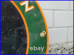 Vintage Marathon Porcelain Sign Gas Station Pump Signage Motor Oil Service Lube