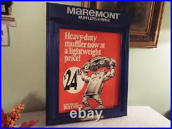 Vintage Maremont Defender Muffler Electric Changing Sign -very Rare Sign