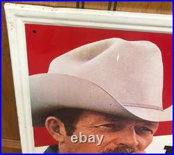 Vintage Marlboro Cowboy Advertising Sign 32x22 Likely 1980s Darrell Winfield