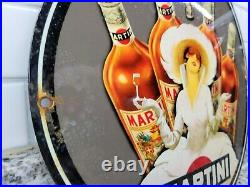 Vintage Martini Porcelain Metal Sign Bar Liquor Beverage Gas Oil Garage Man Cave