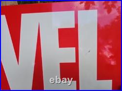 Vintage Marvel Comics Porcelain Double-sided Dealer Store Sign. 35 X 12