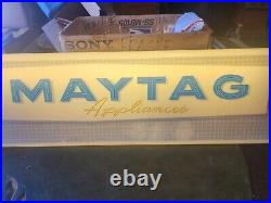 Vintage Maytag Dealer Appliance Refrigerator Dryer Washer Man Cave Lighted Sign