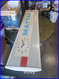 Vintage Maytag Dealer Appliance Refrigerator Dryer Washer Man Cave Lighted Sign