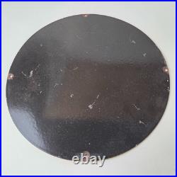 Vintage McCulloch Chain Saws Sign Store Display Gas Service Porcelain Sign