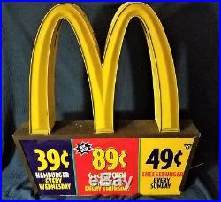 Vintage McDonald's 38 Sign