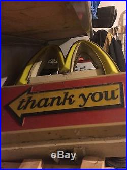 Vintage McDonald's Drive Thru Sign Lights Up