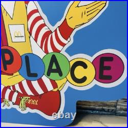 Vintage McDonalds Sign Americana Advertisement Playplace Sign Vintage McDonalds Sign Americana Advertisement Playplace Sign