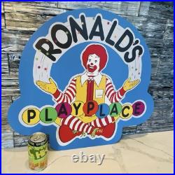 Vintage McDonalds Sign Americana Advertisement Playplace Sign Vintage McDonalds Sign Americana Advertisement Playplace Sign