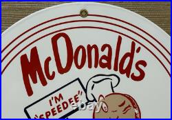 Vintage Mcdonald's Porcelain Sign Speedee Pepsi Coke Piggly Wiggly In-n-out Gas