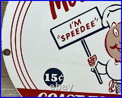 Vintage Mcdonald's Porcelain Sign Speedee Pepsi Coke Piggly Wiggly In-n-out Gas Vintage Mcdonald's Porcelain Sign Speedee Pepsi Coke Piggly Wiggly In-n-out Gas