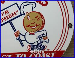 Vintage Mcdonald's Porcelain Sign Speedee Pepsi Coke Piggly Wiggly In-n-out Gas