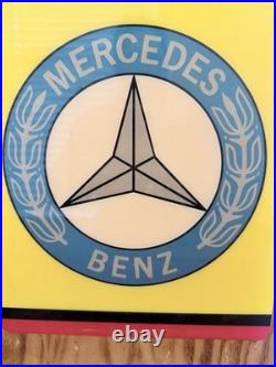 Vintage Mercedes Benz Advertising Sign, circa 1950s