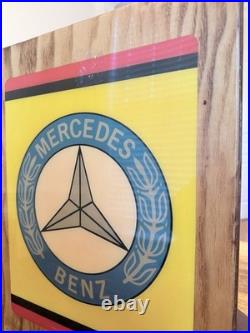 Vintage Mercedes Benz Advertising Sign, circa 1950s