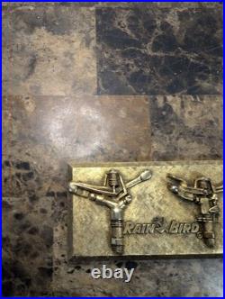 Vintage Metal Advertising Sign Plaque Rain Bird Sprinklers Agriculture Sign