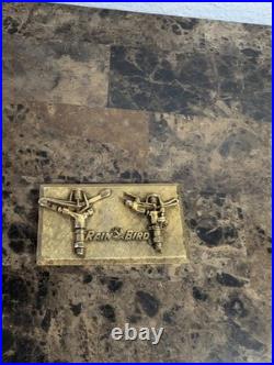 Vintage Metal Advertising Sign Plaque Rain Bird Sprinklers Agriculture Sign