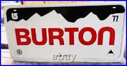 Vintage Metal Sign 36X18 Burton Snowboarding Snowboard Ski Dealer Advertising