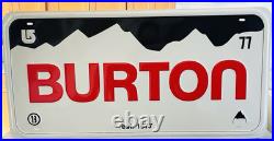 Vintage Metal Sign 36X18 Burton Snowboarding Snowboard Ski Dealer Advertising