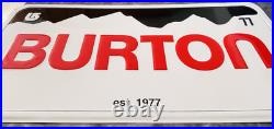 Vintage Metal Sign 36X18 Burton Snowboarding Snowboard Ski Dealer Advertising