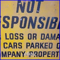 Vintage Metal Sign Automotive Relaed Ready-made Sign Co. N. Y. Yellow