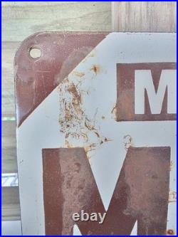 Vintage Mex Motor Spirit Porcelain Sign 11×9.5