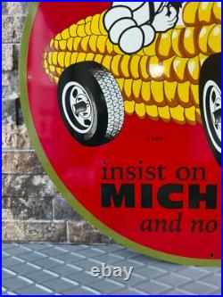 Vintage Michelin For Sweet Cornering Heavy Metal Sign- 19.7 (50cm) Vintage Michelin For Sweet Cornering Heavy Metal Sign- 19.7 (50cm)