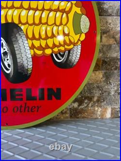 Vintage Michelin For Sweet Cornering Heavy Metal Sign- 19.7 (50cm) Vintage Michelin For Sweet Cornering Heavy Metal Sign- 19.7 (50cm)