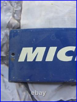 Vintage Michelin Porcelain Sign Advertising Sign Tires 12×4