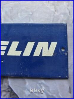 Vintage Michelin Porcelain Sign Advertising Sign Tires 12×4