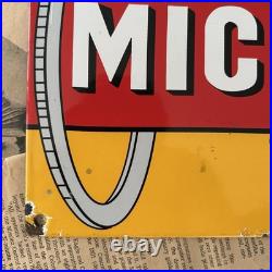 Vintage Michelin Tires 8x12 Inches Porcelain Enamel Sign