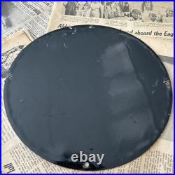 Vintage Michelin Tires Man Gas Oil Truck 12 Inch Porcelain Enamel Sign