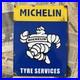 Vintage-Michelin-Tyre-Services-Car-Auto-12x9-Inches-Porcelain-Enamel-Sign-01-xe