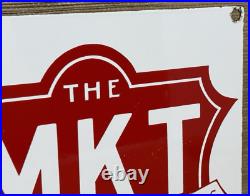 Vintage Missouri Kansas Texas Lines Porcelain Sign Train Station Gas Oil Railway Vintage Missouri Kansas Texas Lines Porcelain Sign Train Station Gas Oil Railway