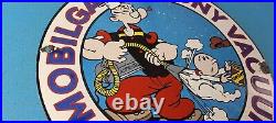 Vintage Mobil Gasoline Porcelain Gas Oil Vacuum Service Popeye Pegasus Sign