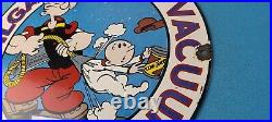 Vintage Mobil Gasoline Porcelain Gas Oil Vacuum Service Popeye Pegasus Sign